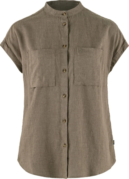 Fjällräven Övik Hemp Hemd kurzarm suede brown (Damen)