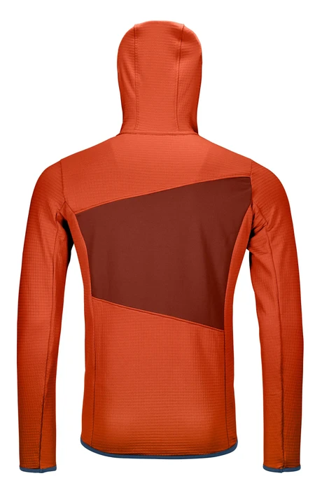 Ortovox Fleece Grid Hoody Funktionsjacke desert orange (Herren)