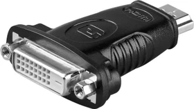 Wentronic Goobay HDMI [Stecker] auf DVI-D [Buchse] Adapter schwarz, bulk (68098)