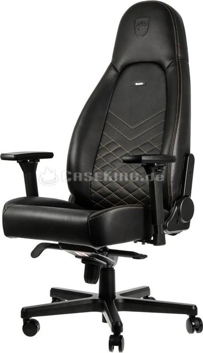 noblechairs Icon Gamingstuhl, schwarz/gold