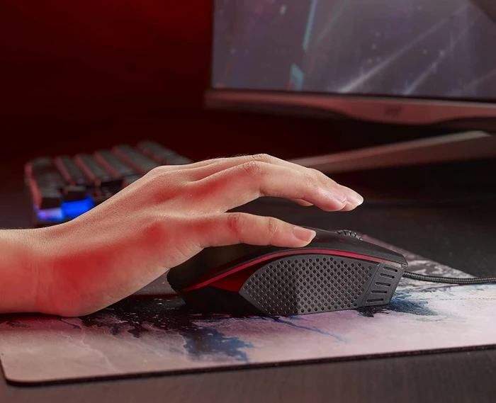 Acer Nitro NMW120 Gaming Mouse schwarz/rot, USB