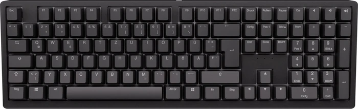 Ducky Zero 6108 Wireless, Classic Black, LEDs RGB, MX2A RGB BLUE, USB/Bluetooth, DE