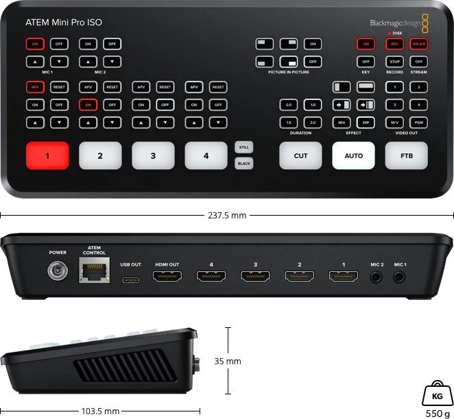 Blackmagic Design ATEM Mini Pro ISO