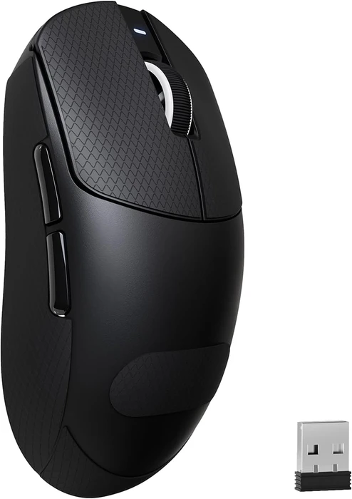 Attack Shark X8 Plus Tri-mode Wireless Gaming Mouse, schwarz, inkl. Grip Tape, USB/Bluetooth