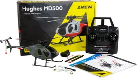 Amewi Hughes MD500 Helikopter Militär 4-Kanal 6G RTF grau