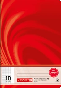 Brunnen Vivendi Schulheft, A5, Lineatur 10, rot, 32 Blatt