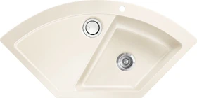 systemceram Mera Eck F Einbau Becken rechts magnolie