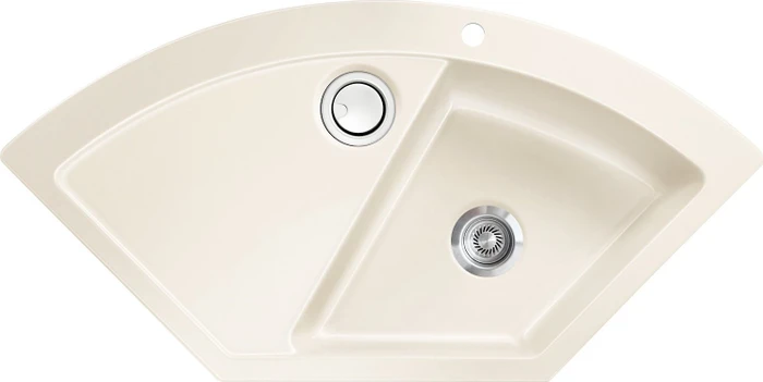 systemceram Mera Eck F Einbau Becken rechts magnolie