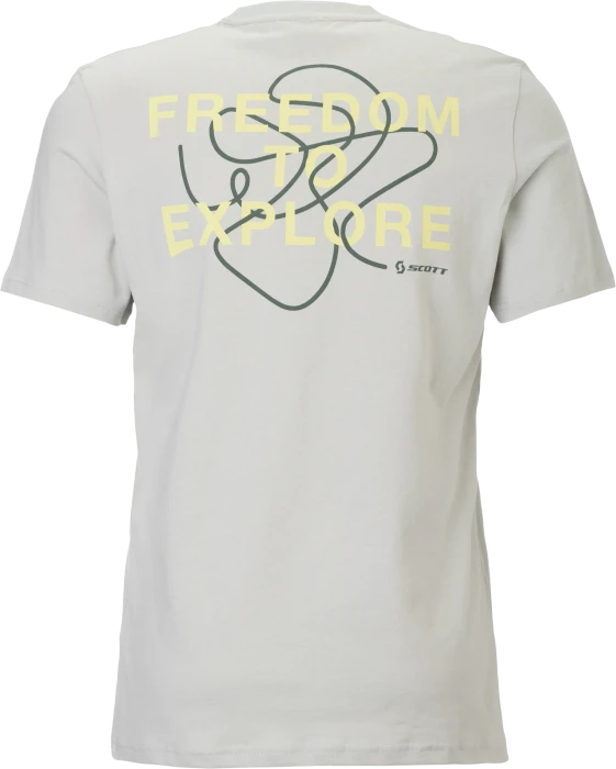 Scott Backprint T-Shirt kurzarm spray grey (Herren)