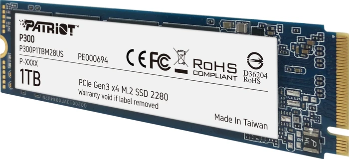 Patriot P300 1TB, M.2 2280 / M-Key / PCIe 3.0 x4