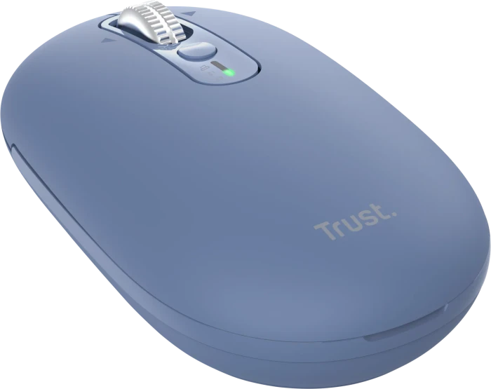 Trust Seron Hyperscroll Slim Wireless Mouse, blau, USB/Bluetooth