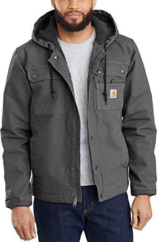 Carhartt Relaxed Fit Washed Duck Sherpa Lined Jacke gravel (Herren)