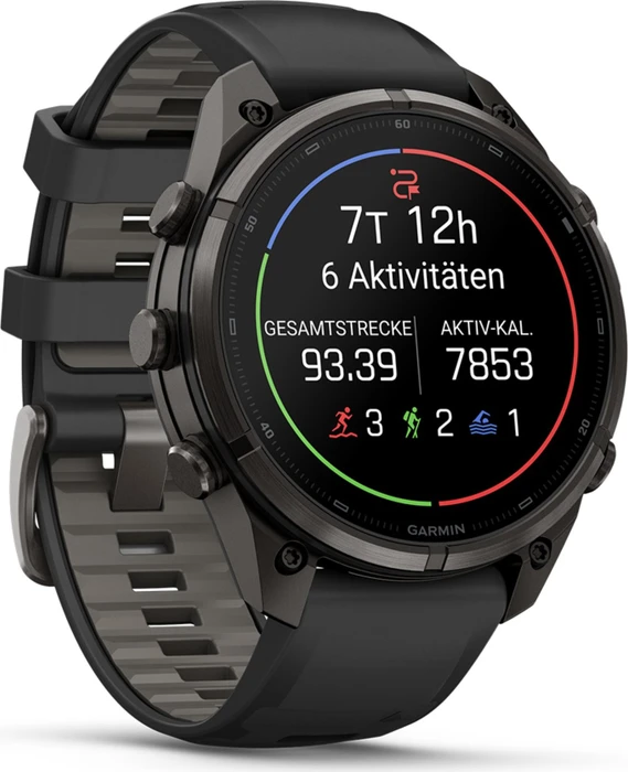 Garmin Fenix 9 Pro inReach 47mm carbon grey dlc titanium/black-pebble grey