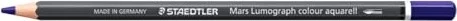 Staedtler Mars Lumograph colour aquarell 104 Aquarellstift blauviolett dunkel, Kartonetui, 6er-Pack