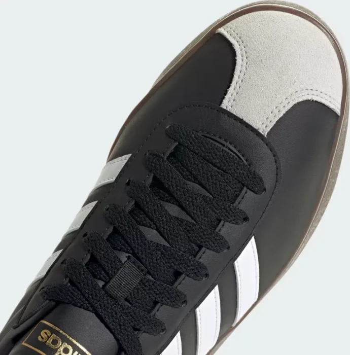 adidas VL Court 2.0 core black/cloud white/gum (Herren)