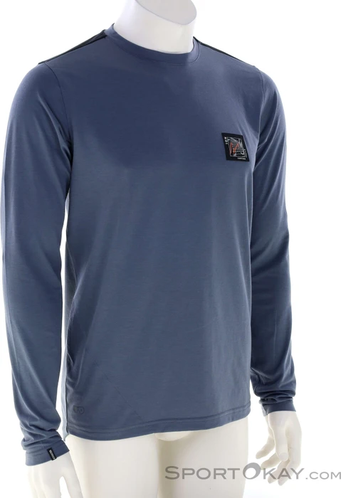 ION MTB Seek AMP Trikot langarm storm blue (Herren)