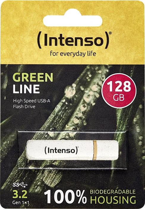 Intenso GreenLine 128GB, USB-A, USB 3.2 Gen 1×1