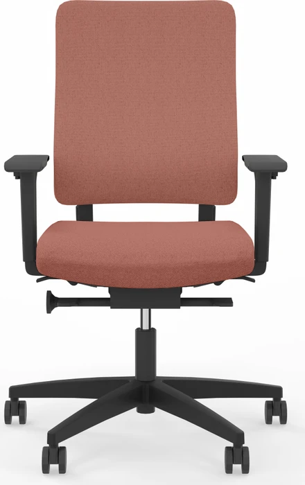 Viasit Drumback Creation Bürostuhl schwarz, Bezug rose