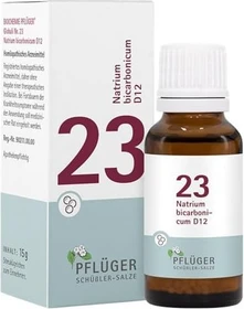 Schüßler-Salze 23 Natrium bicarbonicum D12 Globuli, 15g