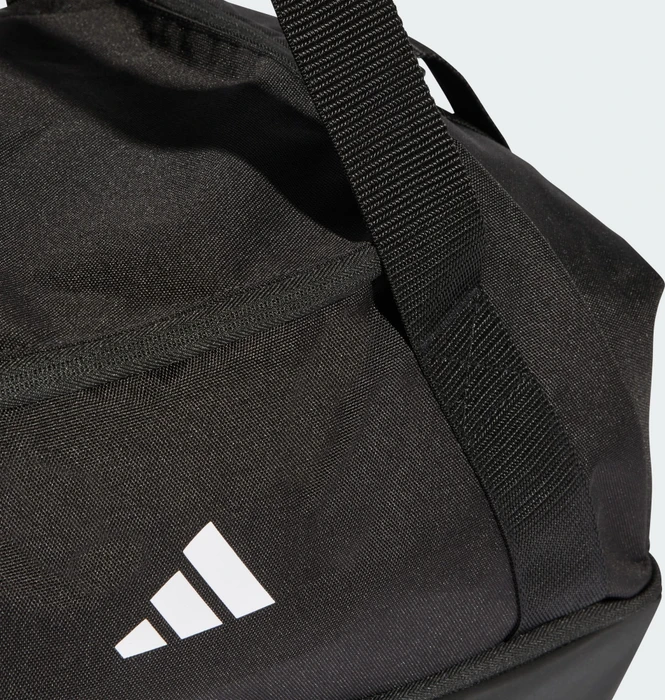 adidas Tiro Duffelbag S mit Bodenfach Sporttasche schwarz/weiß