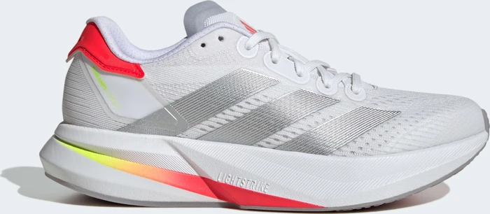 adidas Duramo Speed 2 cloud white/silver metallic/lucid red (Damen)