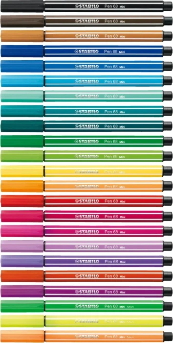 STABILO Pen 68 mini sortiert, 18er-Set, Etui