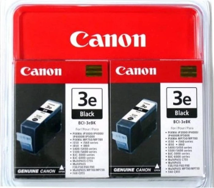 Canon Tinte BCI-3eBK schwarz, 2er-Pack