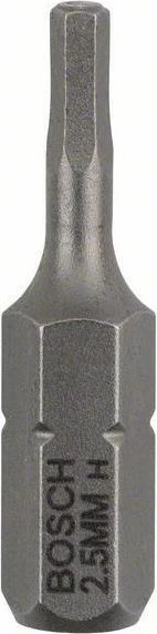 Bosch Professional Extra Hart Innensechskant Bit 1/4", 2.5x25mm, 3 Stück