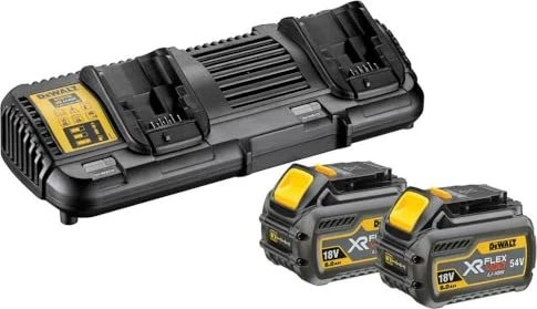 DeWalt DCB132T2 54V XR FlexVolt Starterset 18/54V, 6.0/2.0Ah, Li-Ionen, 2 Akkus [12.0Ah] [216Wh]