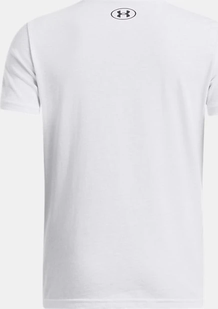 Under Armour Sportstyle Funktionsshirt kurzarm weiß/schwarz (Junior)