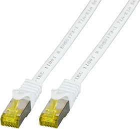 EFB Elektronik Patchkabel, Cat7/Cat6a, S/FTP, RJ-45/RJ-45, 0.5m, weiß