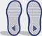 adidas Tensaur Hook and Loop cloud white/lucid blue/core black (Junior) Vorschaubild
