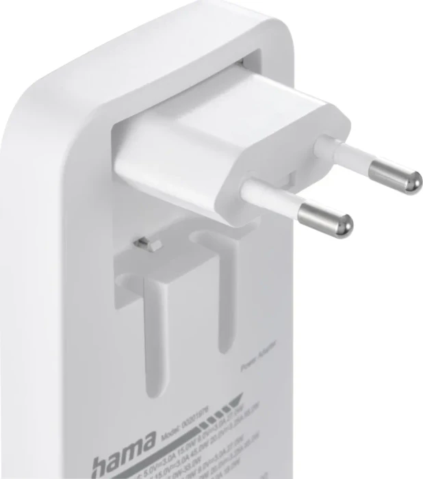 Hama Schnellladegerät 2x USB-C 1x USB-A PD 65W weiß