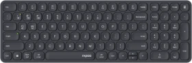 Rapoo E9310M Multi-mode Wireless Ultra-slim Keyboard, schwarz, USB/Bluetooth, DE (226108 / 12575)