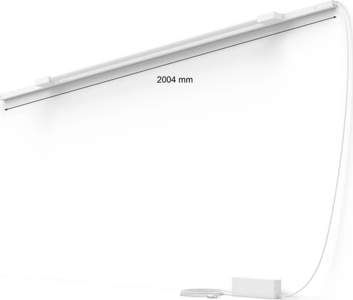 Philips Hue White and Color Ambiance Basis Perifo Schienensystem für die Wand gerade mit 1 Gradient Light Tube groß weiß