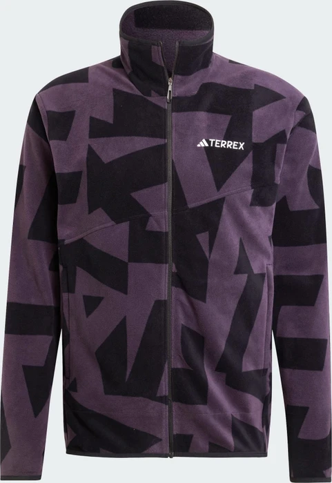 adidas Terrex Multi Printed Fleece Jacke aurora black/black (Herren)