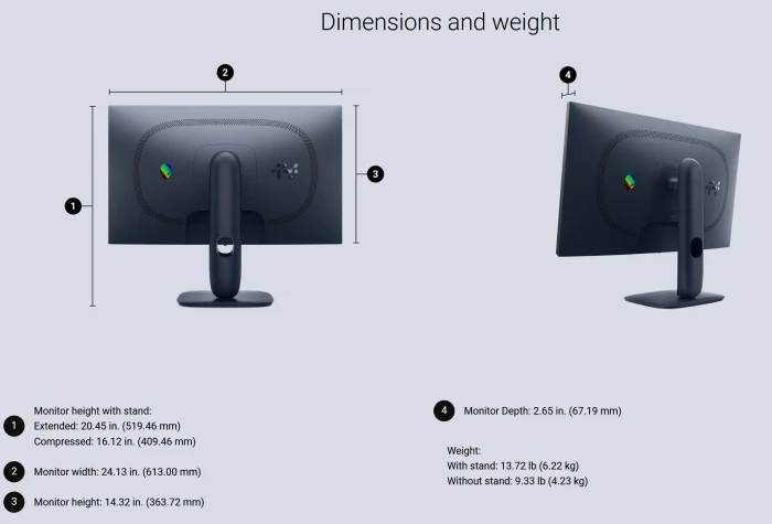 Dell Alienware 27 Gaming Monitor AW2725DM, 27"