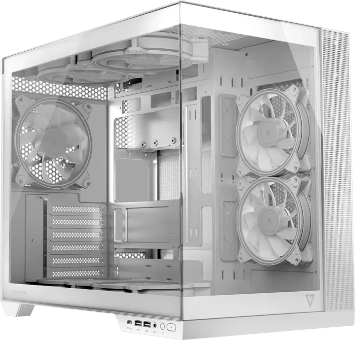 Modecom Volcano Panorama NF White, Glasfenster