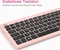 Riitek Rii RKM709 Wireless Keyboard and Mouse Combo, rosa, USB, DE Vorschaubild