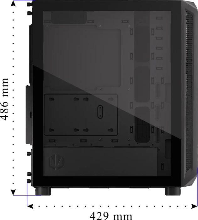 Endorfy Arx 500 Core, Glasfenster