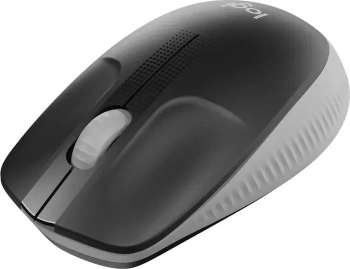Logitech M190 Full-Size Wireless Mouse grau, USB