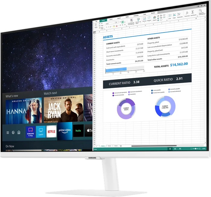 Samsung Smart Monitor M5 M50A, weiß, 27"