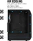 AeroCool Bionic V2, schwarz, Lüfter LED RGB, Glasfenster Vorschaubild