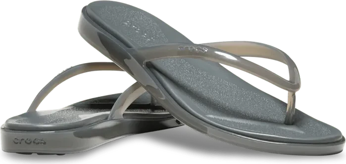 Crocs Miami Round Toe Jelly Flip carbon jelly (Damen)
