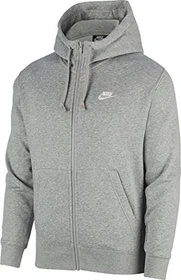 Nike Sportswear Club Fleece Hoodie dark grey heather/white (Herren)