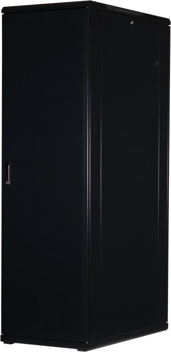 Rockstable 19" Serverschrank 42HE, Sicherheitsglastür, IP2X, schwarz, 1000mm tief