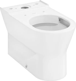 Hansgrohe EluPura Original S Stand-WC für aufgesetzten Spülkasten 640 wandbündig mit horizontalem/vertikalem Abgang AquaChannel Flush, SmartClean