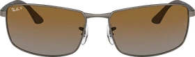 Ray-Ban RB3498 61mm gunmetal/polarized brown