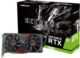 Biostar GeForce RTX 3060, 12GB GDDR6, HDMI, 3x DP