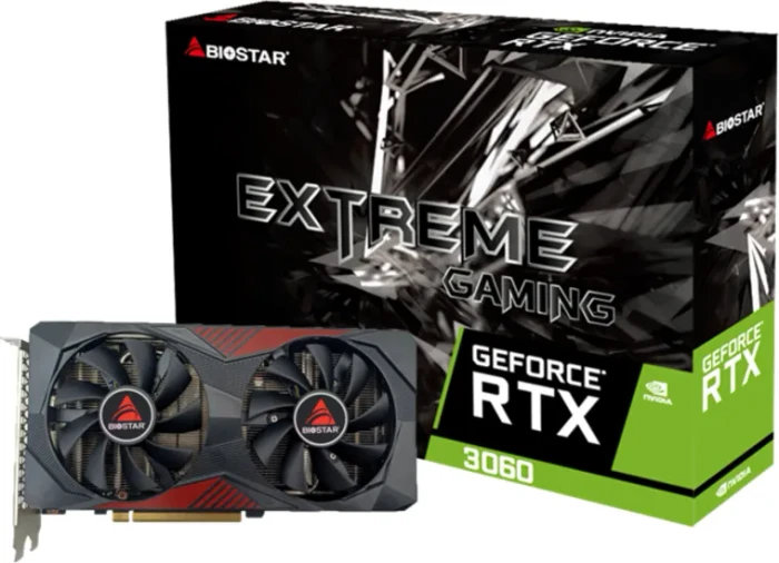 Biostar GeForce RTX 3060, 12GB GDDR6, HDMI, 3x DP